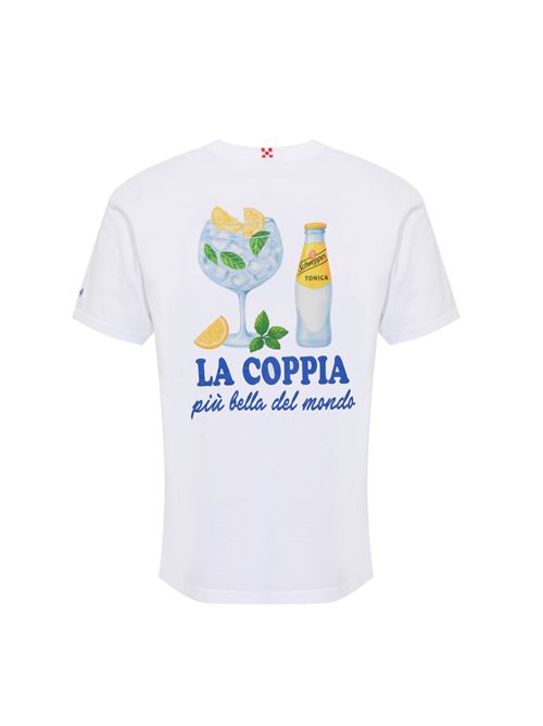 T-shirt Portland in cotone con stampa Schweppes La Coppia Più Bella del Mondo Mc2 Saint Barth | PRL000204568L